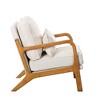 Accent Chair,Mid-century and Simple Style Chair,Non-slip Leg Pads Chair,Perfect for Living Room,Bedroom,Office,Beige - 3 of 4