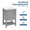 20 Inch Bathroom Vanity, Bathroom Cabinet With Top Sink, Cabinet & Storage Rack & Shelf, Overflow, Door - 3 of 4