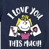 Boys' - Peanuts - I Love You This Much Short Sleeve Graphic T-Shirt - 2 of 4
