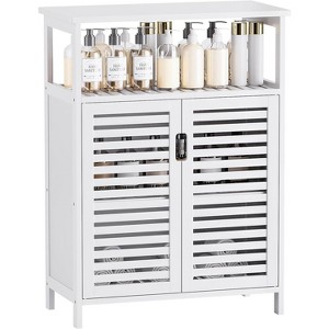 Dcolora Bathroom Storage Cabinet, Freestanding Bamboo Floor Cabinet - 1 of 4