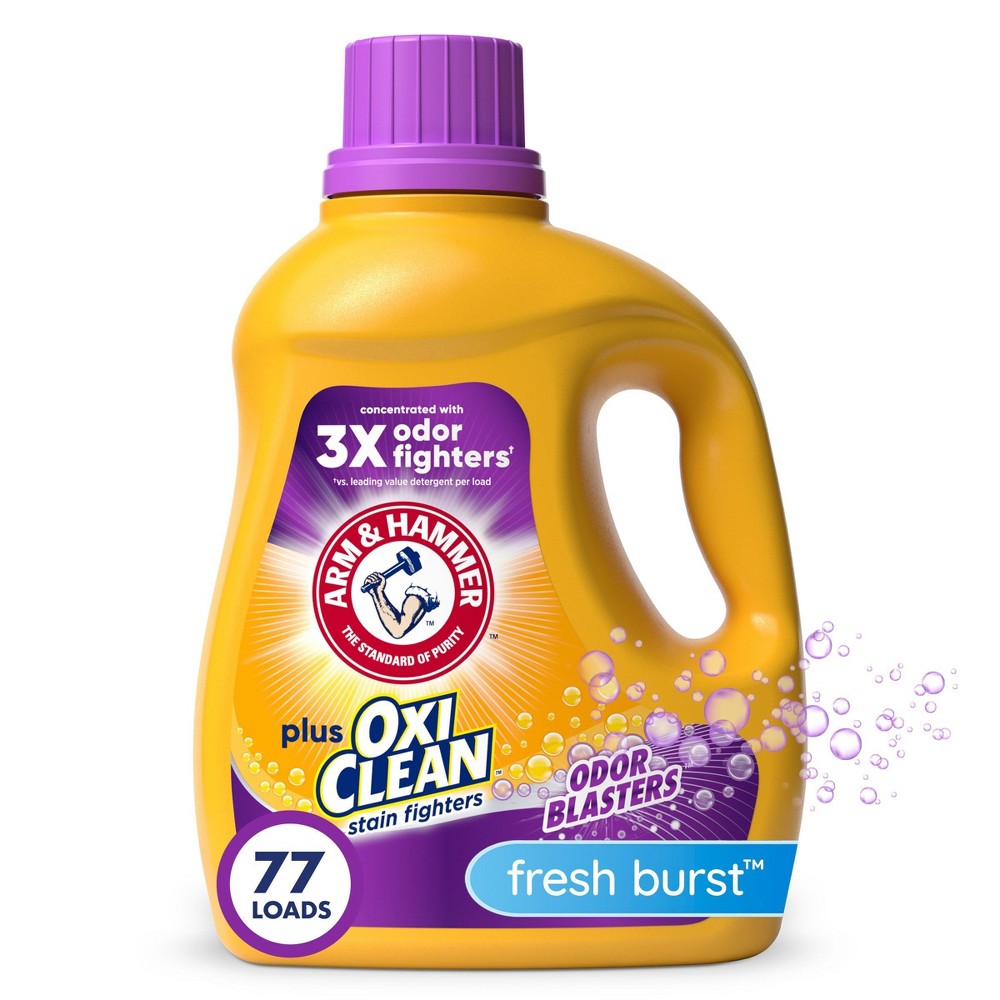 arm & hammer plus oxiclean odor blasters liquid laundry detergent - 100.5 fl oz