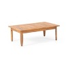 GDFStudio Bianca Outdoor Acacia Wood Loveseat and Coffee Table Set with Cushions, Teak/Dark Gray - 4 of 4