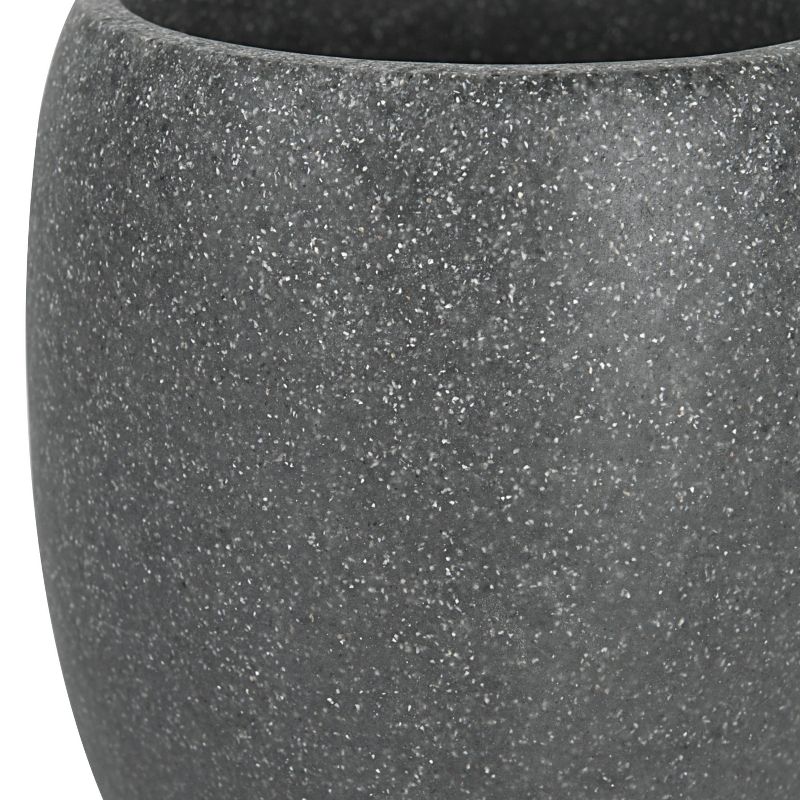 Charcoal Stone Wastebasket Gray - Allure Home Creations, 4 of 6