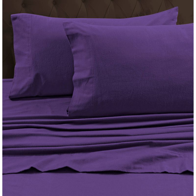 Flannel Solid Pillowcase - Tribeca Living, 1 of 4
