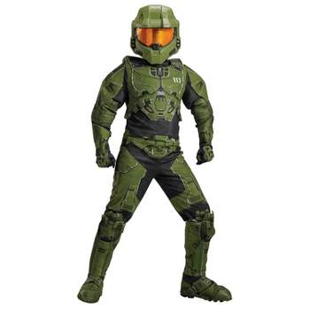 Boys' HALO Infinite Master Chief Jumpsuit Costume - 7-8 - Green