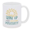 Elanze Designs Wake Up Choose Positivity Sunrise 11 Ounce White Ceramic Coffee Mug - 2 of 2