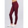 Slickblue Mid-Rise Ponte Pants, Seagull Shaped Design, Elastic Waist, Skinny Fit, Color Options, Size S-L - 4 of 4