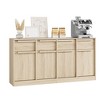 Sideboard Buffet Cabinet with 2 Drawers, 31.5" Large Coffee Cabinet with Storage, Modern Storage Buffet Table - 2 of 4