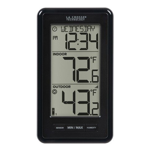 Indoor Outdoor Thermometer Hygrometer Wireless Weather Stations,  Temperature Humidity Monitor Battery Powered Inside Outside Thermometer  with 330ft
