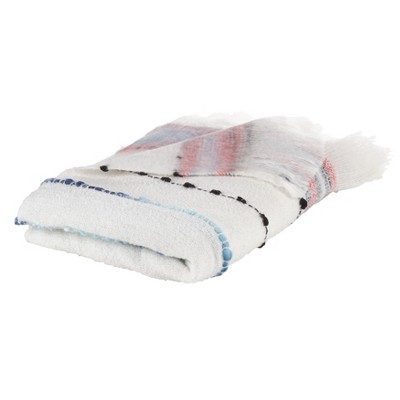 Lush Soft Chunky Woven Throw Blanket in Multi-Color, 50"x60"