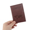 Unique Bargains Textured Letter Passport Holder 1 Pc - 3 of 4