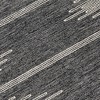 Charcoal And Ivory Abstract Washable Indoor Outdoor Area Rug - 4 of 4