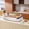 VEVOR 9-Pan Commercial Food Warmer, 9 x 5QT Electric Steam Table with Glass Cover, 1500W Countertop Stainless Steel Buffet Bain Marie - 2 of 4