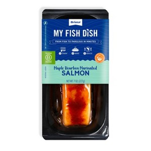 My Fish Dish Bristol Seafood Frozen Maple Bourbon Salmon - 7oz - 1 of 3