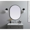 Elegant Lighting Metal Frame Oval Mirror 27x36 - 2 of 4