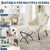 Lazy Chair with Ottoman, Large Lounge Accent Chair, Comfy Armchair with Folding Footrest,Reading Armchair with Side Pocket for Living Room, Bedroom - 2 of 4