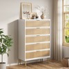 AMERLIFE  Rattan Boho  Dresser with Rubberwood Legs - 2 of 4