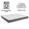 Orthopedic Dog Bed - 2-Layer 36x27-Inch Memory Foam Pet Mattress with Machine-Washable Cover for Large Dogs up to 65lbs by PETMAKER (Gray) - 3 of 4