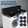 2-Tier Washer Dryer Countertop W/2 Drawers, Spacious Laundry Room Storage with 2.75" H Edge Rails & Anti-Slip, for Folding Clothes - 4 of 4