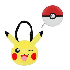 Pokemon Pikachu Tote Bag & Pokeball Coin Purse Gift Set - 1 of 4