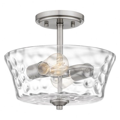 Quoizel Lighting Acacia 2 - Light Semi-Flush Mount in  Brushed Nickel