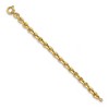 Black Bow Jewelry 8mm 14K Yellow Gold Hollow Knife Edge Rolo Chain Bracelet, 8 Inch - 2 of 4