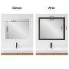 Amanti Art Mirror Makeover Bathroom Mirror Frame Border Kit - Fully Assembled Peel and Stick Frame - Mirror NOT Included - Shipwreck  Narrow Trim - 4 of 4