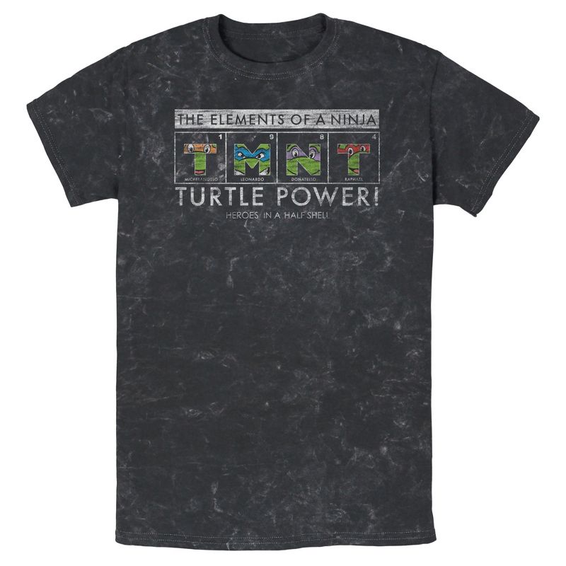 Men's Teenage Mutant Ninja Turtles Distressed The Elements of a Ninja T-Shirt, 1 of 5