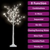 vidaXL 4ft LED Christmas Tree Willow Branch Style with Adjustable Lighting Effects, Indoor/Outdoor Use - 3 of 4
