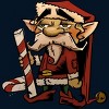 Men's Design By Humans The Candy Cane Elf By HawksAerie Tank Top - 2 of 3