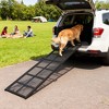 PawHut Dog Car Ramp, 75" x 20" Extra Long and Wide Pet Ramp with Non-Slip Surface, Folding Portable Pet Stairs for Large, Small & Senior Dogs - 2 of 4