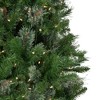 Northlight Pre-Lit Medium Mixed Cashmere Pine Artificial Christmas Tree - 6.5' - Clear Lights - 3 of 4