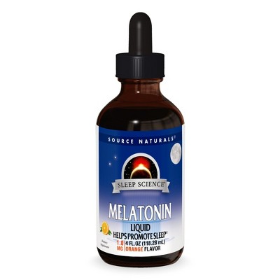 Sleep Science Melatonin Liquid Sublingual-Orange by Source Naturals, Inc.  -  4 oz Liquid