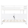 Whisen Queen over Queen Bunk Bed with Storage Cabinets and USB Ports - 4 of 4