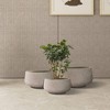 Rosemead Home & Garden 3pc Concrete Outdoor Planter Pots Beige - 4 of 4
