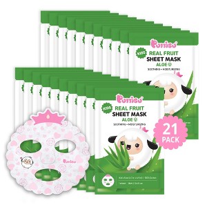 Puttisu Real Fruit Kids Facial Mask Sheets - Aloe (Box of 21 packs) - 1 of 4