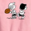 Boys' - Peanuts - Marcie Patty Football Graphic Long Sleeve Fleece Sweatshirt - 2 of 4