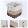 REGALWOVEN Cotton Collapsible With Handles Storage Open Storage Bins 3 Pcs - 2 of 4