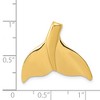 Black Bow Jewelry 14k Yellow Gold Large Whale Tail Slide - 4 of 4