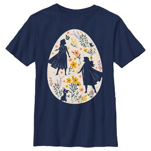 Boy's Frozen Easter Egg Silhouettes T-Shirt - 1 of 4