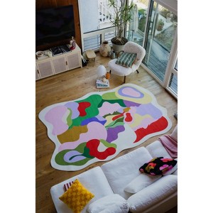 Lany Space Maggie Stephenson Irregular Bloomkind Unity Pastel Rug - 1 of 4