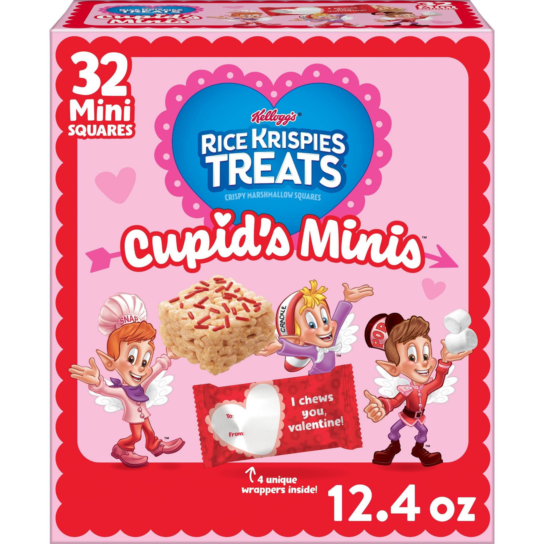 Rice Krispies Treats Valentine's Minis With Sprinkles - 12.4oz/32ct