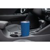 Elanze Designs 20 oz Stainless Steel On the Go Insulated Travel Tumbler With Push Top Lid, Navy Blue Cheetah Leopard Print Blue - 3 of 4