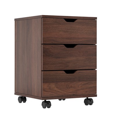 ORRD 3-Drawer Rolling File Cabinet | Mobile Under-Desk Storage with Lockable Casters for Home Office