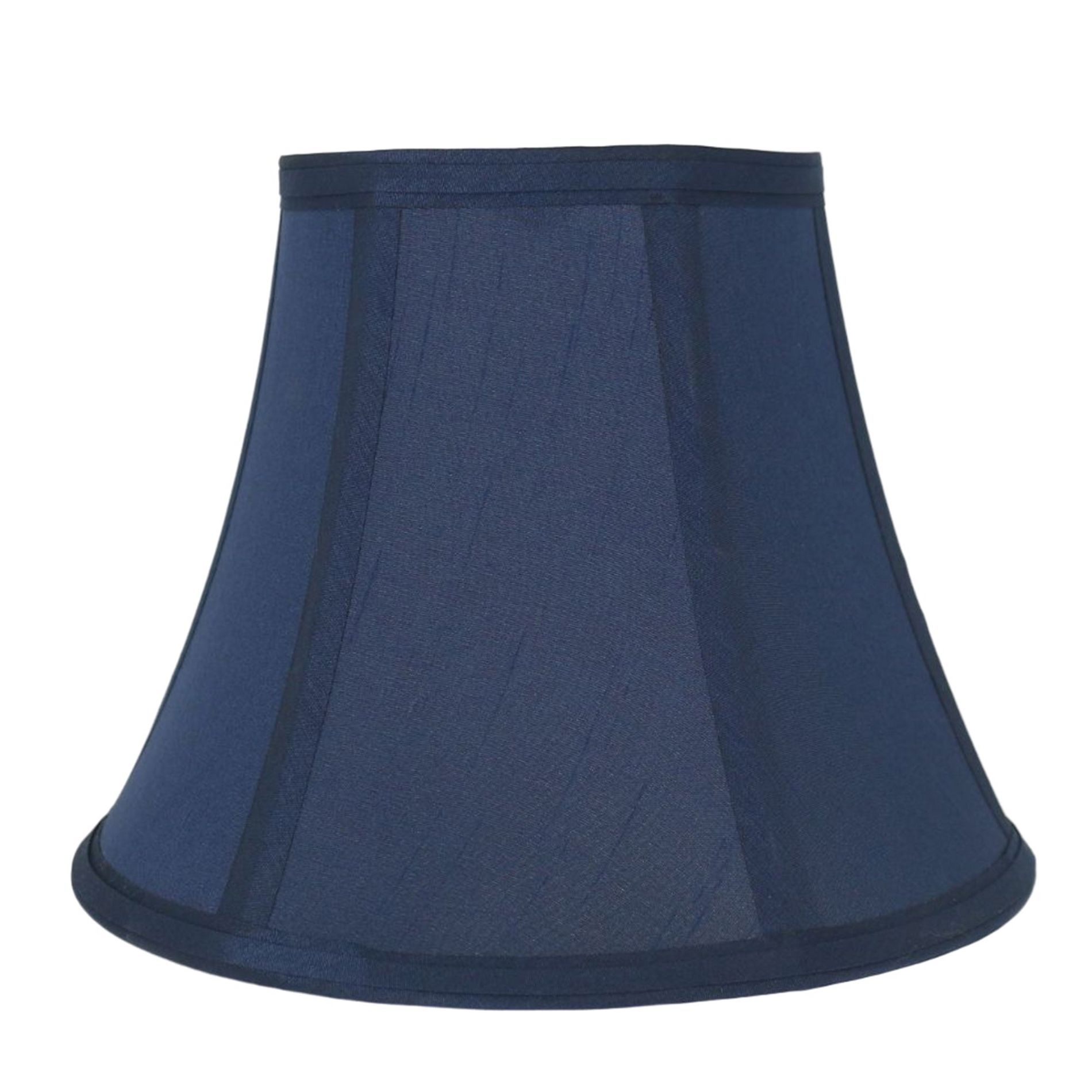 Urbanest Faux Silk Softback Bell Lamp Shade, 5" Top x 9" Bottom x 7" Slant Navy Blue 1 Piece