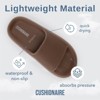CUSHIONAIRE Feather Slides – Comfortable Cloud Cushion House Slippers for Women, Indoor Outdoor EVA Foam Foot Spa Shower Shoes, Non-Slip Arch Support - 4 of 4