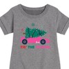 Girls' - Barbie - Holidays & Christmas Graphic Short Sleeve Fleece Dress - 2 of 4