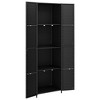vidaXL Garden Storage Cabinet Black - 3 of 4
