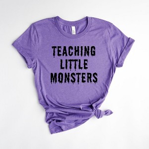 Simply Sage Market Women's Teaching Little Monsters Short Sleeve Graphic Tee - 1 of 2