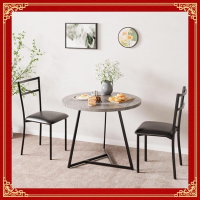 Garvee Bar Stools Set of 2 - 37 Inch Cozy Upholstered Bar Chairs with Metal Legs and Backrest, Kitchen Height Stools